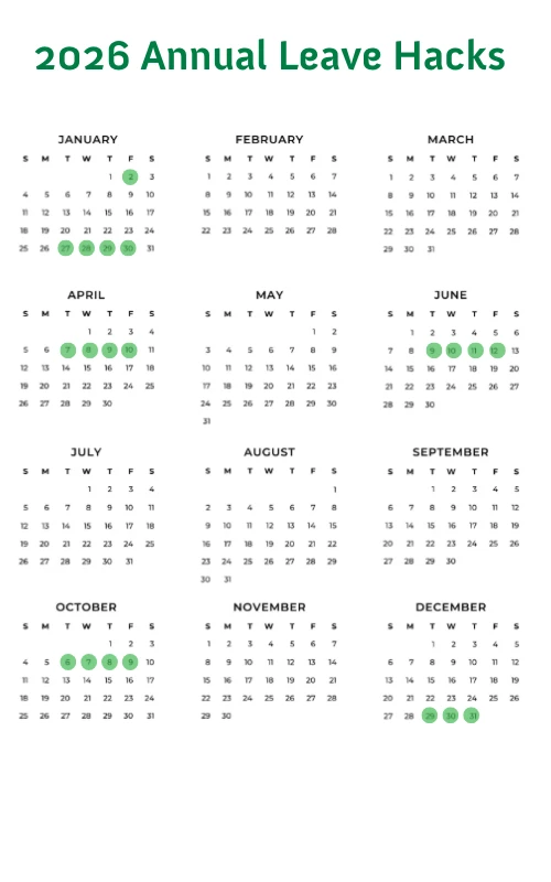 2026 annual leave travel hack